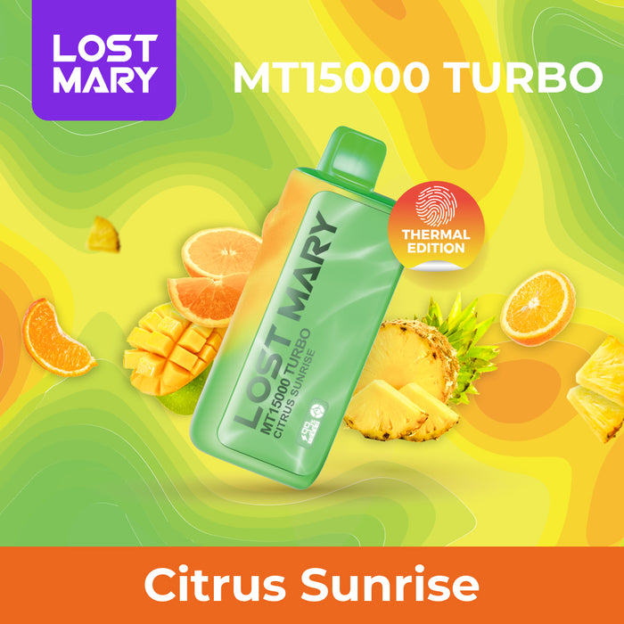 ELFBAR MT15000 TURBO Disposable Vape Citrus Sunrise