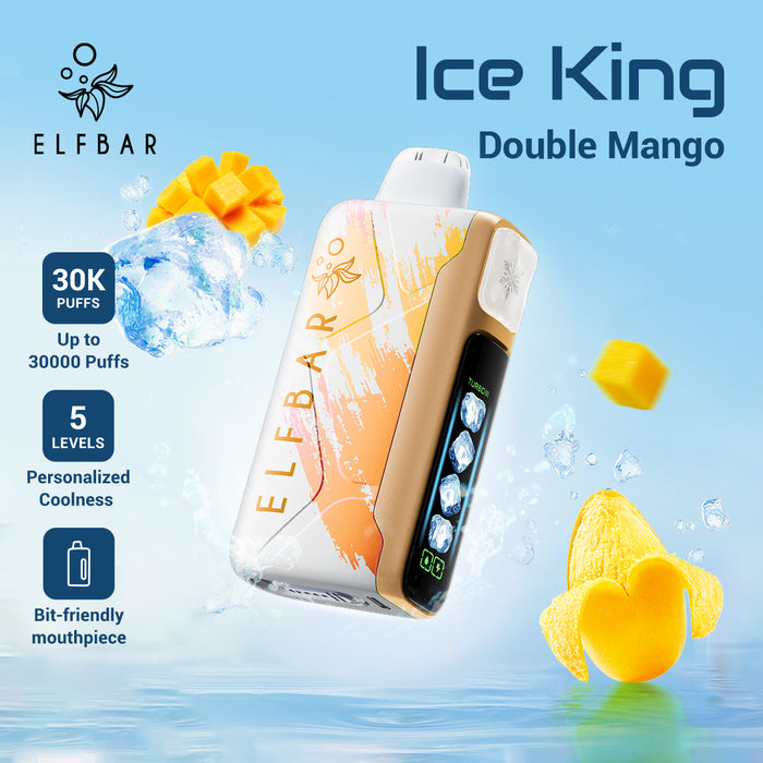 <tc>ELFBAR Ice King Disposable Vape Double Mango
</tc>