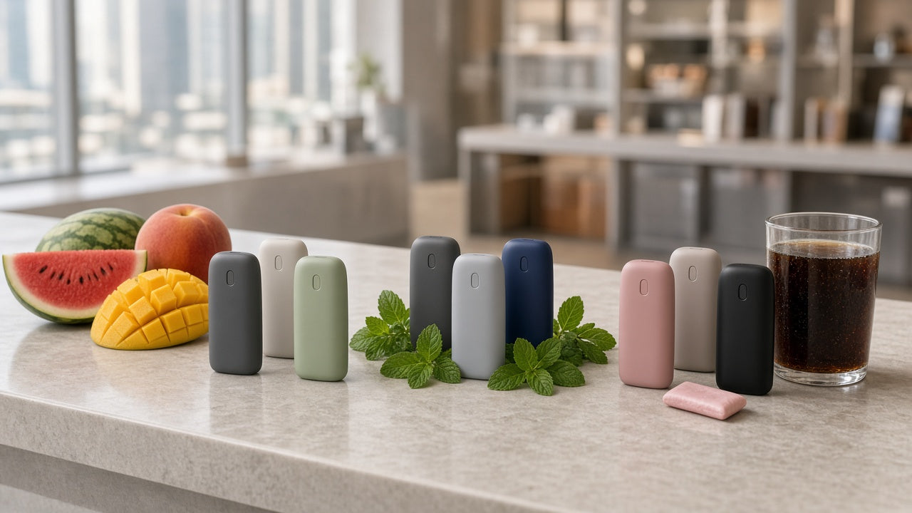 ELFBAR Ice King flavour list UAE devices arranged by fruit mint and dessert profiles