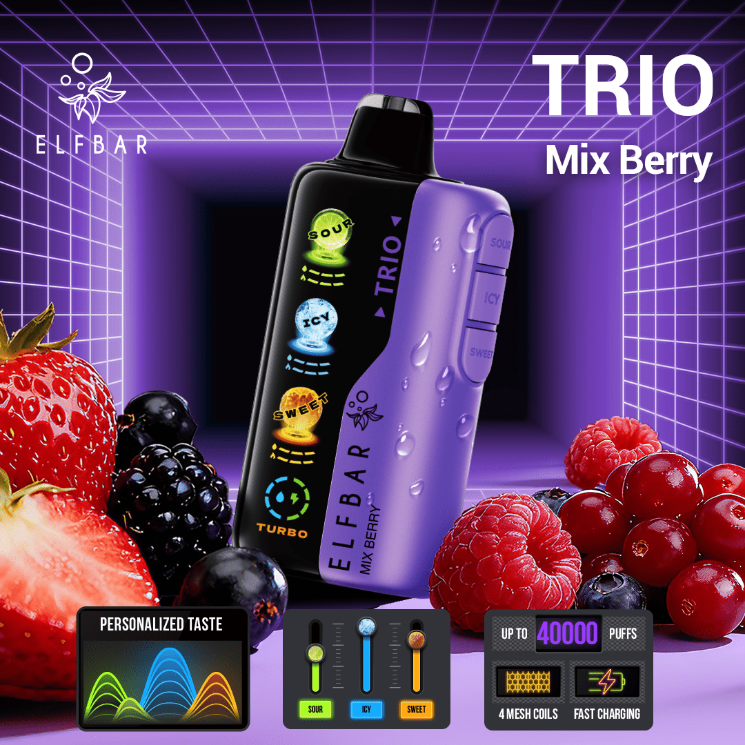 ELFBAR Trio Disposable Vape (SOUR or SWEET??) - ELFBAR