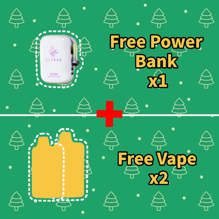 Free Vape x2 + Free Power Bank x1
