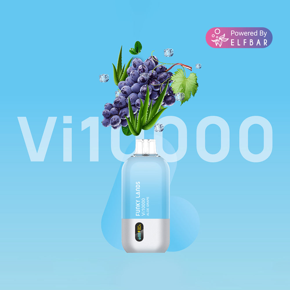 Funky Lands Best Flavor Disposable Vape Vi10000 Grape Series