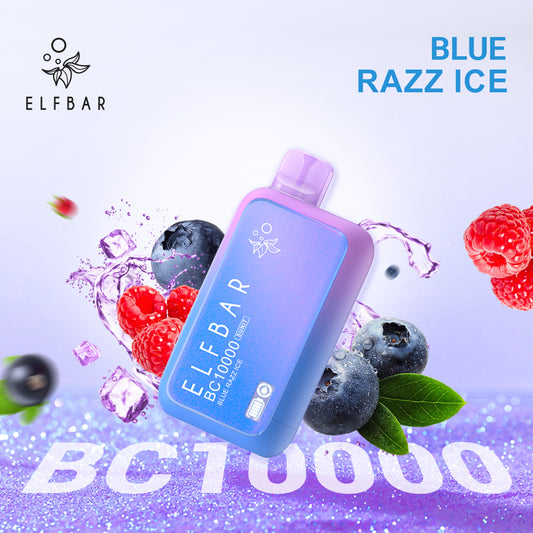<tc>ELFBAR Disposable Vape BC10000 Blue Razz Ice
</tc>