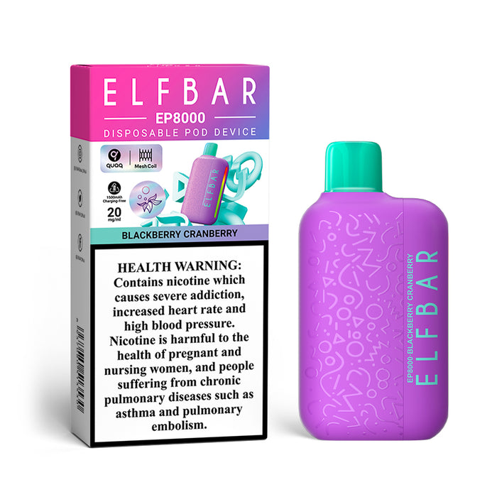 ELFBAR EP8000 2%Nic Disposable Vape