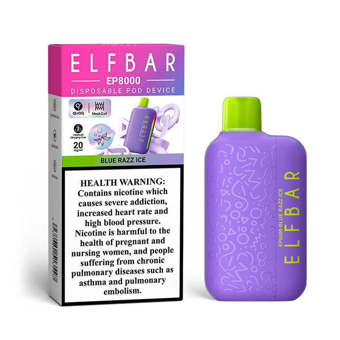 ELFBAR EP8000 2%Nic Disposable Vape