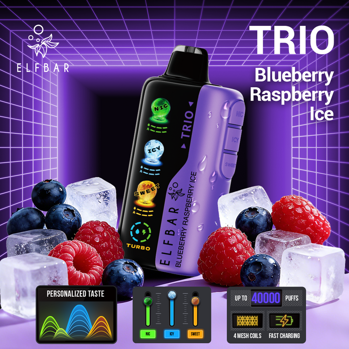 ELFBAR Trio 40000 Puffs Disposable Vape (Sweet Flavors) ELFBAR Trio 40000 Puffs Disposable Vape (Sweet Flavors)