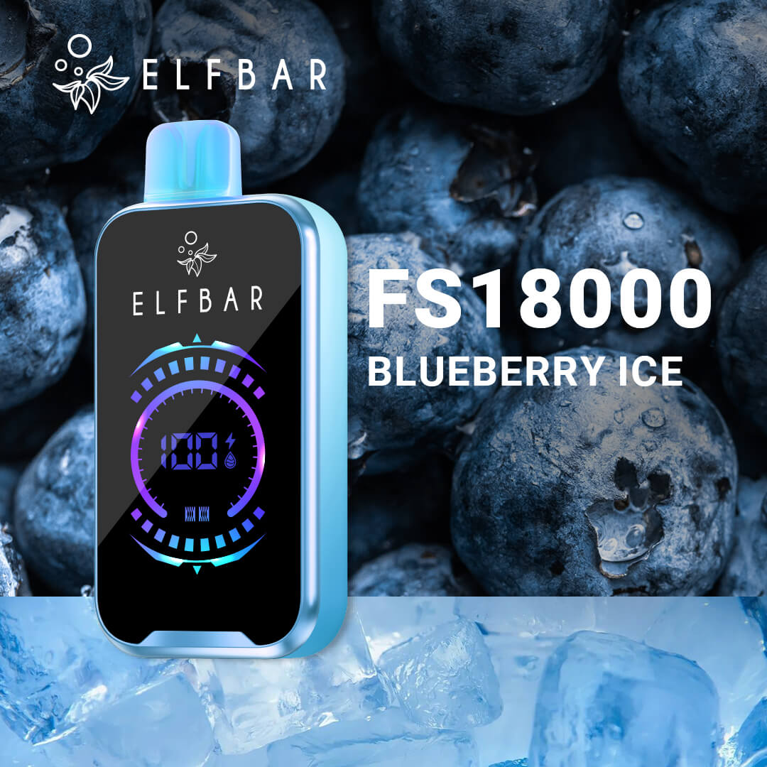 ELFBAR Vape المتاح FS18000 بلوبيري جديد 2024