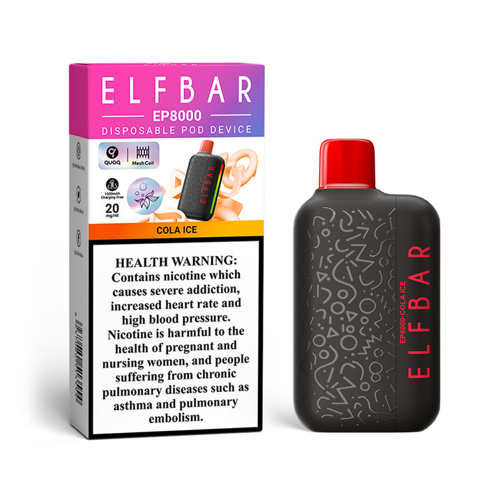 ELFBAR EP8000 2%Nic Disposable Vape