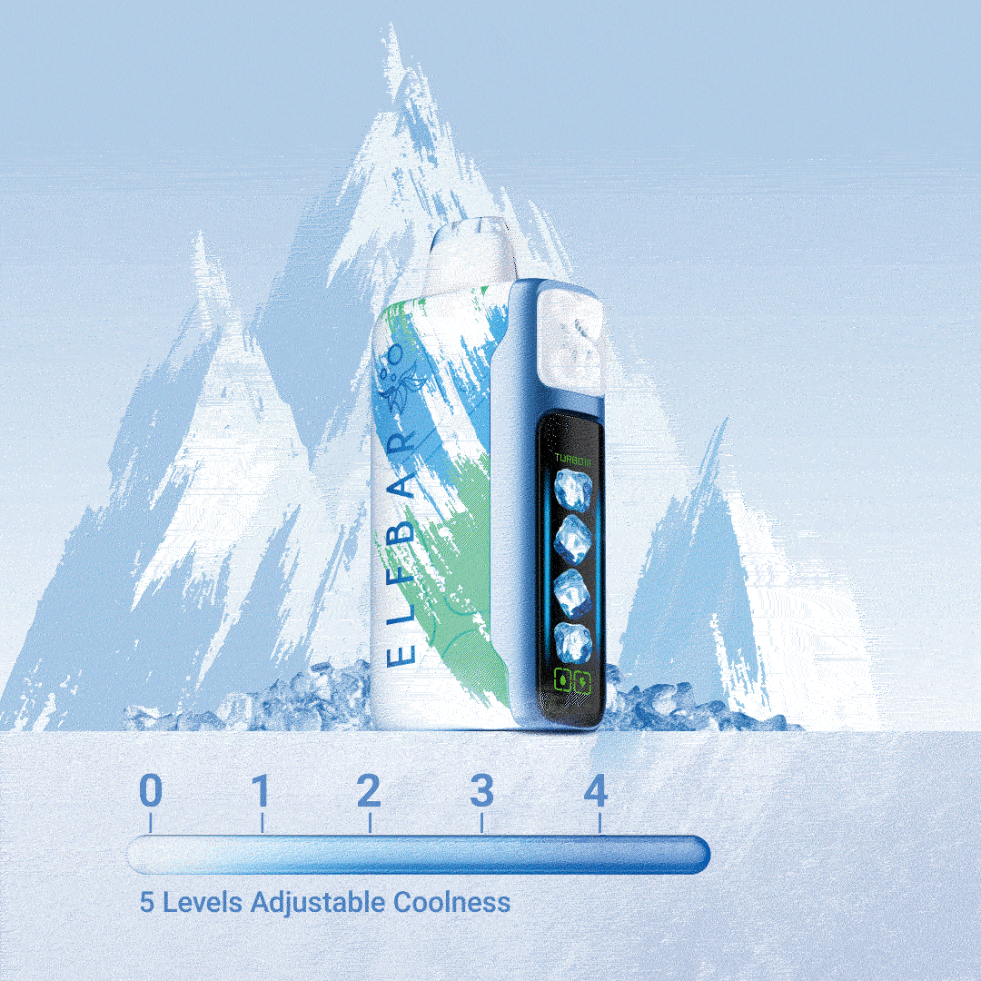 ELFBAR Iceking_5-level adjustable coolness