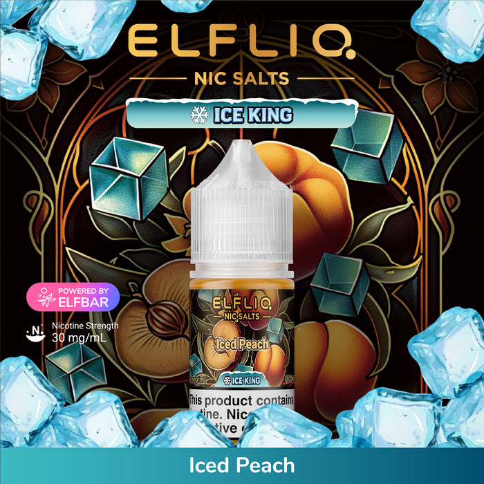 ELFLIQ SALTS ICE KING E-Liquid (ALL Flavors)