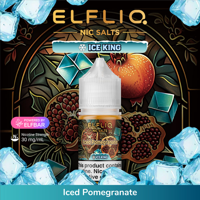 ELFLIQ SALTS ICE KING E-Liquid (ALL Flavors)