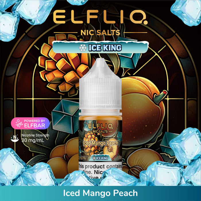 ELFLIQ SALTS ICE KING E-Liquid (ALL Flavors)