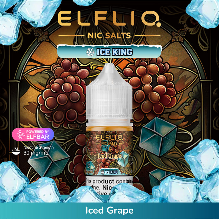 ELFLIQ SALTS ICE KING E-Liquid (ALL Flavors)