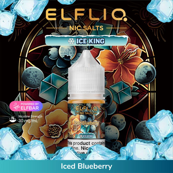 ELFLIQ SALTS ICE KING E-Liquid (ALL Flavors)