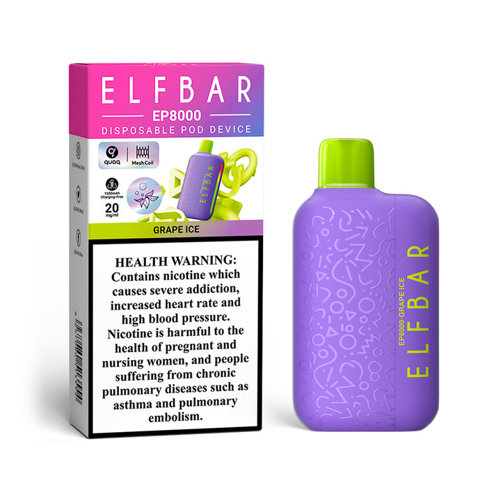 ELFBAR EP8000 2%Nic Disposable Vape