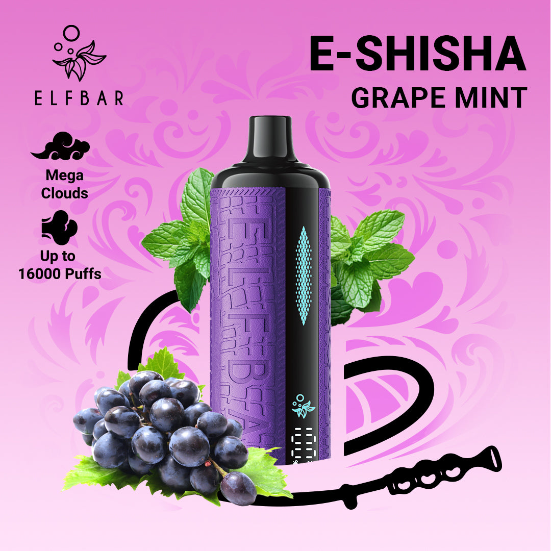 ELFBAR E-shisha Grape Mint Flavor