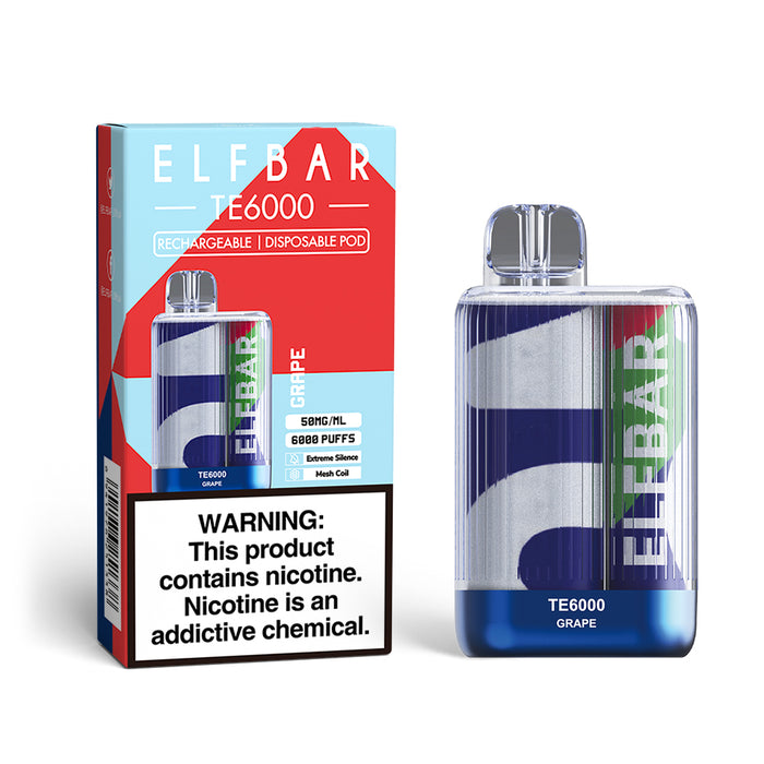 ELFBAR Disposable Vape TE6000 Puffs（ALL FLAVOUR）