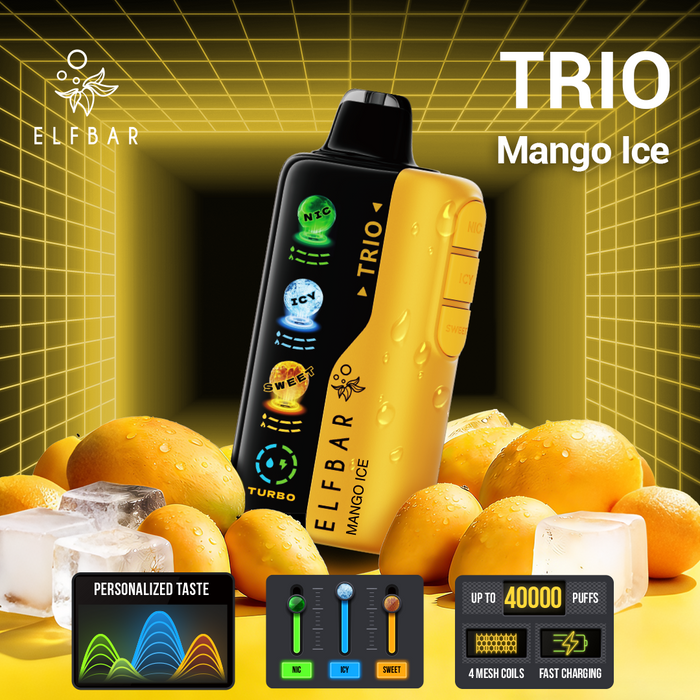 ELFBAR Trio 40000 Puffs Disposable Vape (Sweet Flavors) ELFBAR Trio 40000 Puffs Disposable Vape (Sweet Flavors)
