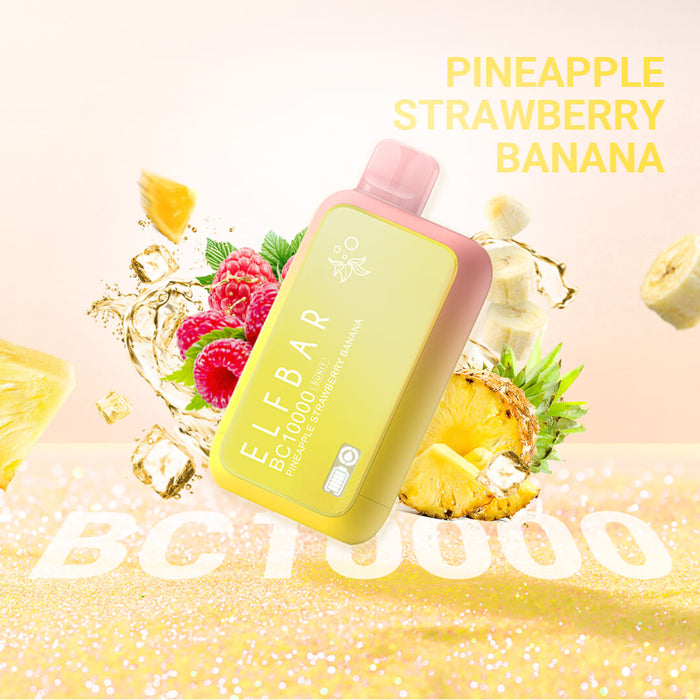ELFBAR BC10000 10K Disposable Vape 5% Pineapple Strawberry Banana 1Pack (10 PCs)