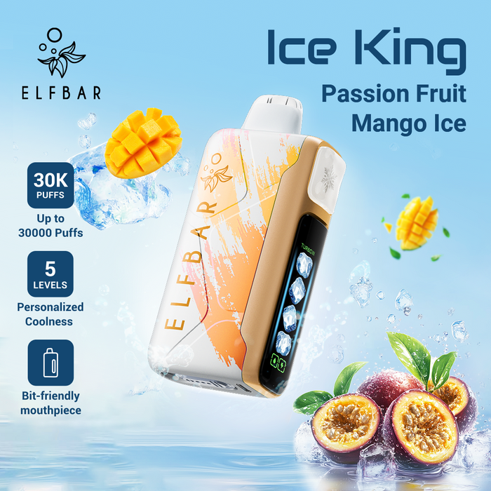 ELFBAR Ice King Disposable Vape Passion Fruit Mango Ice
