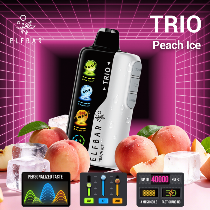 ELFBAR Trio Disposable Vape (Sour Flavor)
