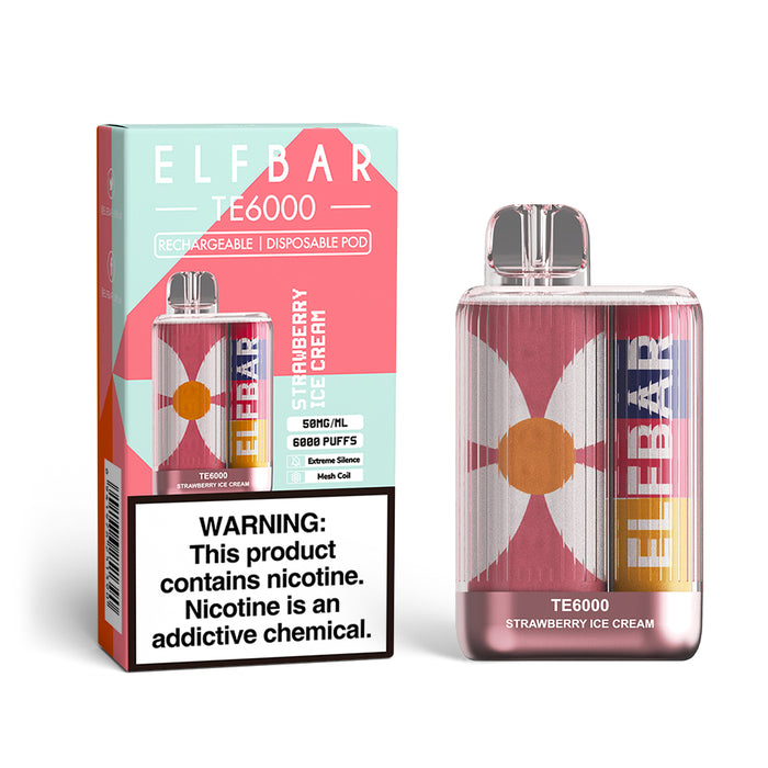 ELFBAR Disposable Vape TE6000 Puffs（ALL FLAVOUR）