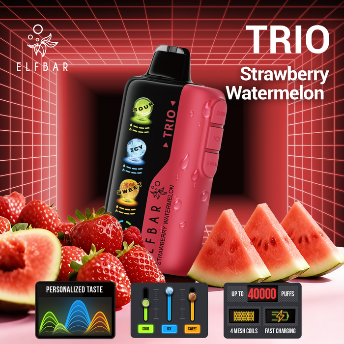 ELFBAR Trio Disposable Vape (Sour Flavor)