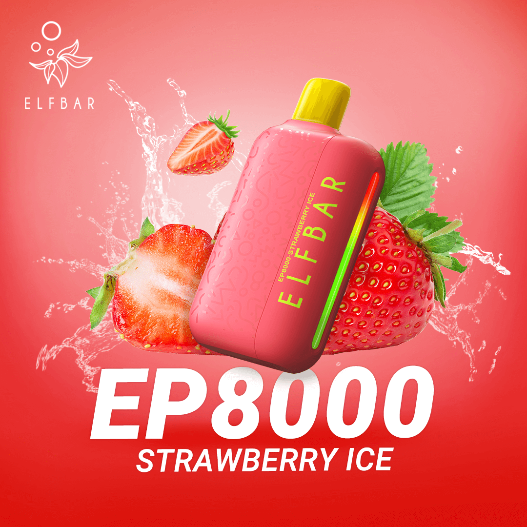 ELFBAR Disposable Vape EP8000 Strawberry Ice