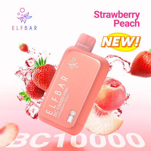 ELFBAR BC10000 Disposable Vape 2% Strawberry Peach 1Pc