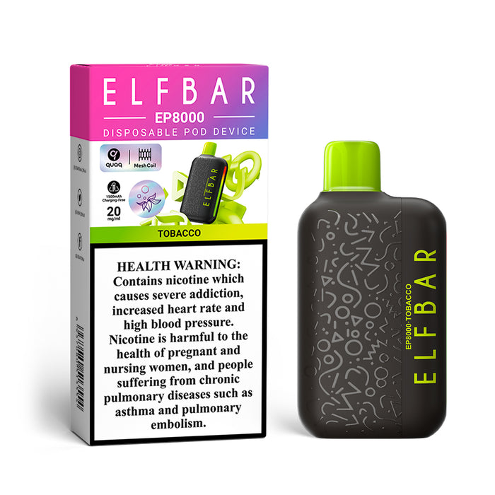 ELFBAR EP8000 2%Nic Disposable Vape