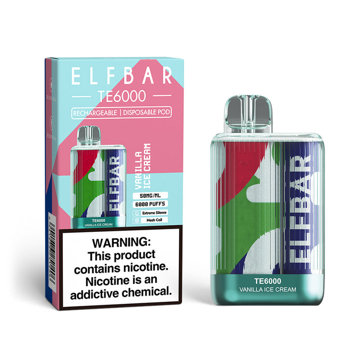 ELFBAR Disposable Vape TE6000 Puffs（ALL FLAVOUR）