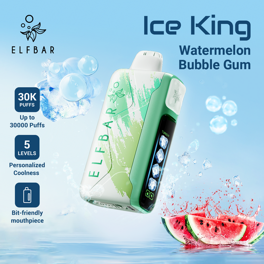 ELFBAR Ice King Disposable Vape Watermelon Bubble Gum