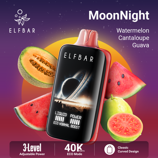 ELFBAR MoonNight Watermelon Cantaloupe Guava 1Pc