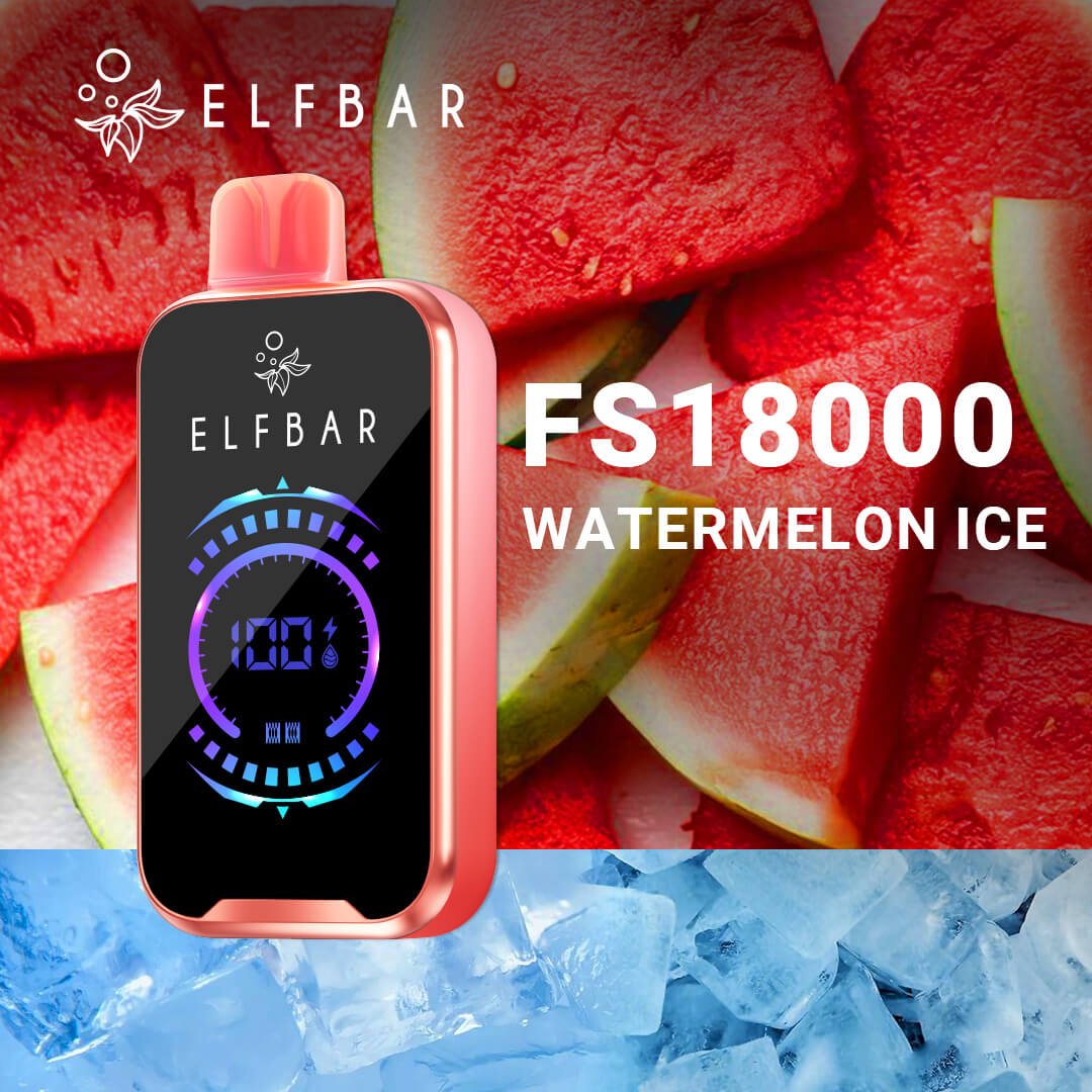 ELFBAR Vape المتاح FS18000 البطيخ الجديد 2024