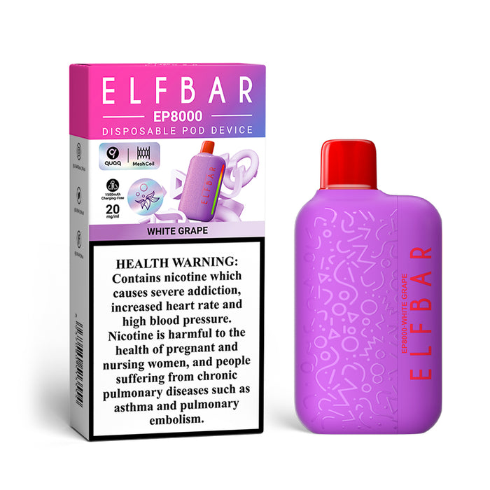 ELFBAR EP8000 2%Nic Disposable Vape
