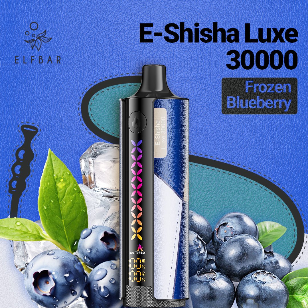 E-SHISHA LUXE 30000 Disposable Vape Frozen Blueberry  ELFBAR