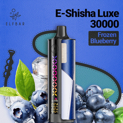 ELFBAR E-Shisha Luxe 30K Disposable Vape 5mg Frozen Blueberry 1Pack (10 PCs)
