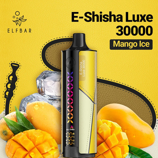 ELFBAR E-Shisha Luxe 30K Disposable Vape 5mg Mango Ice 1Pack (10 PCs)