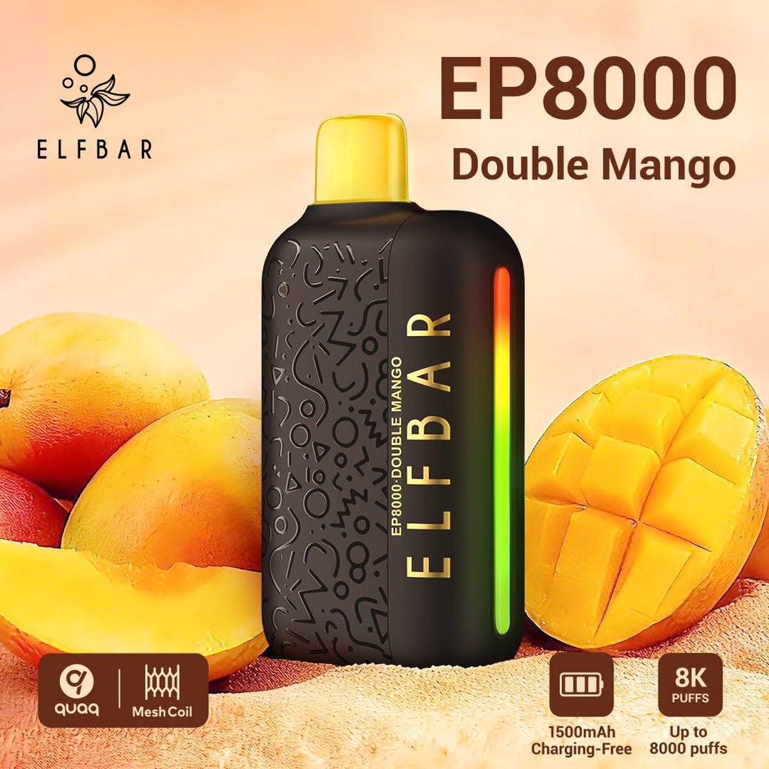 ELFBAR EP8000 5% 8000 Puffs Disposable Vape (Black Gold Version)