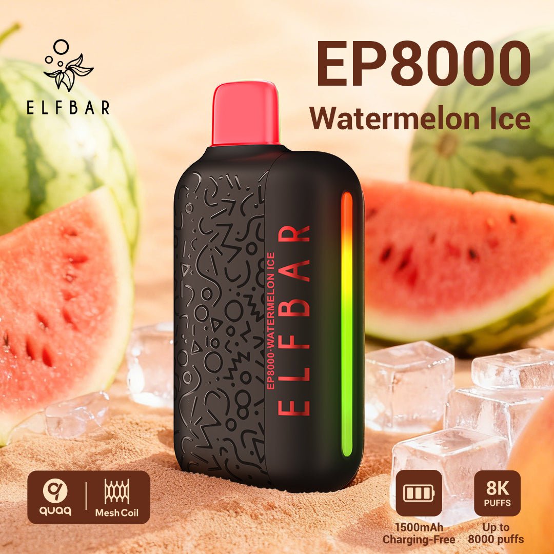 ELFBAR EP8000 5% 8000 Puffs Disposable Vape (Black Gold Version)