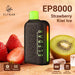ELFBAR EP8000 Black Gold 8K Disposable Vape 5% Strawberry Kiwi Ice 1Pack (10 PCs)