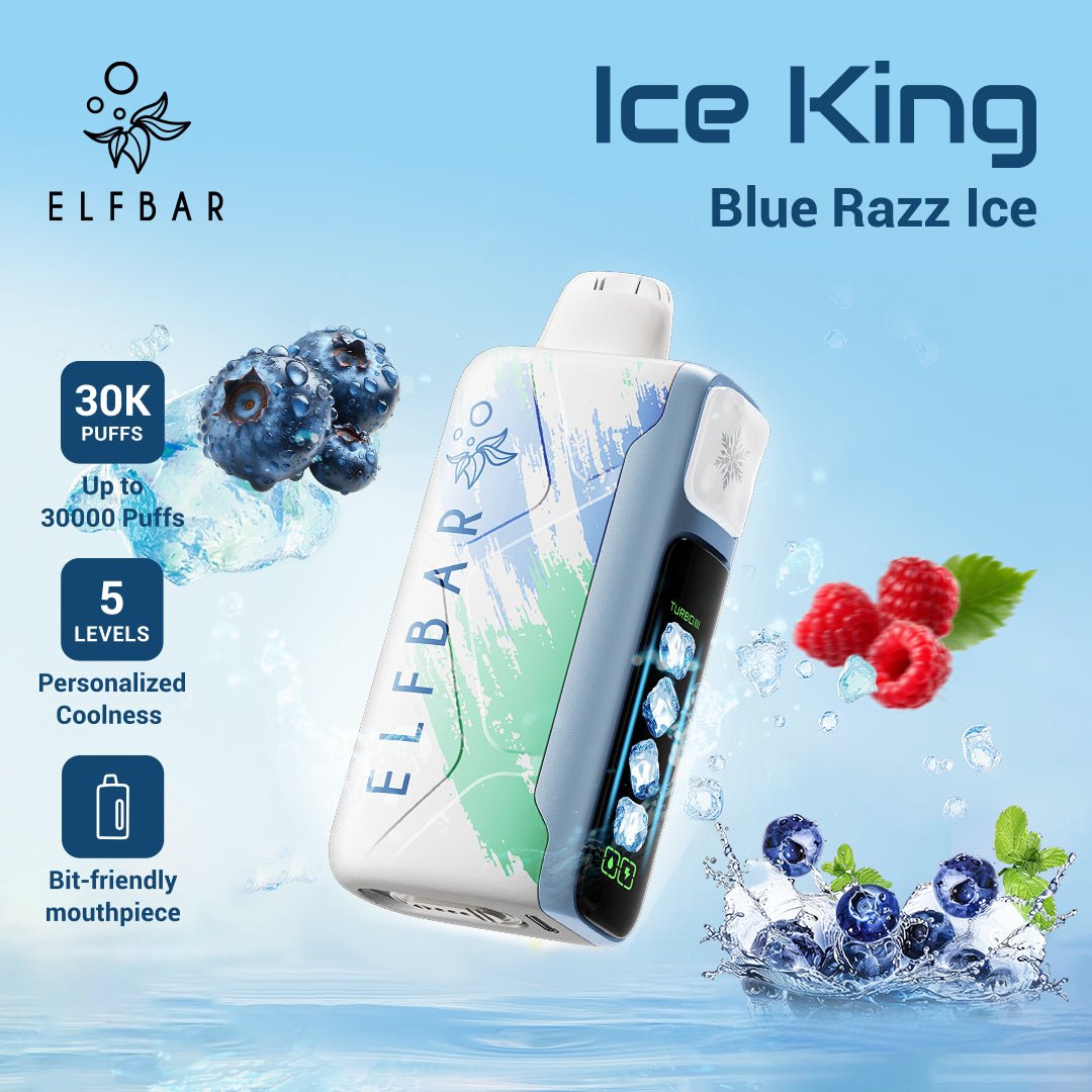 ELFBAR Ice King Disposable Vape Blue Razz Ice ELFBAR Ice King Disposable Vape Blue Razz Ice