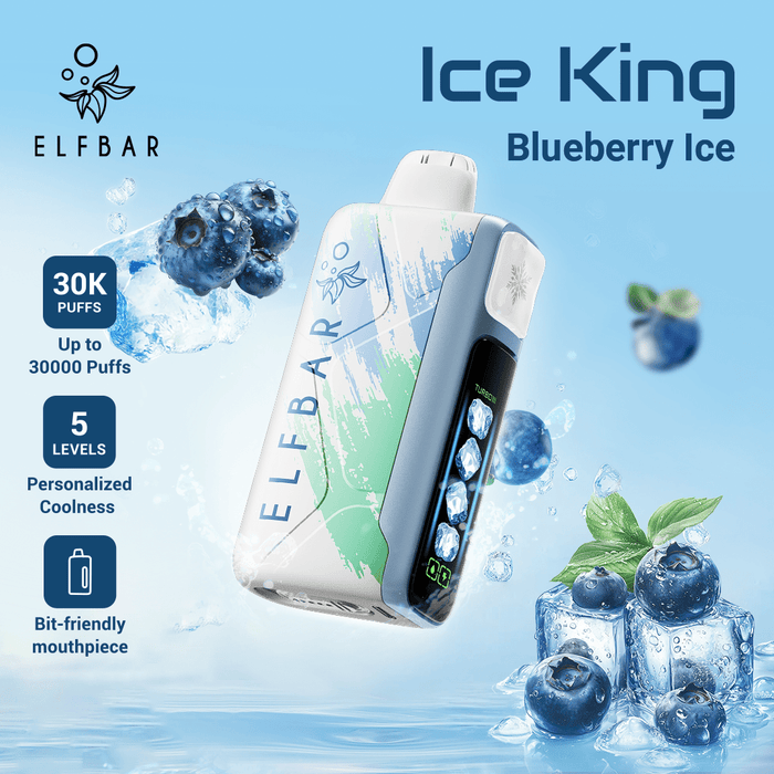 ELFBAR Ice King Disposable Vape Blueberry Ice ELFBAR Ice King Disposable Vape Blueberry Ice