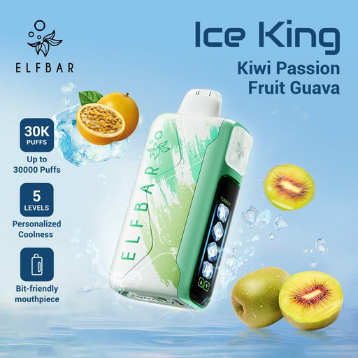 ELFBAR Ice King Disposable Vape Kiwi Passion Fruit Guava - ELFBAR
