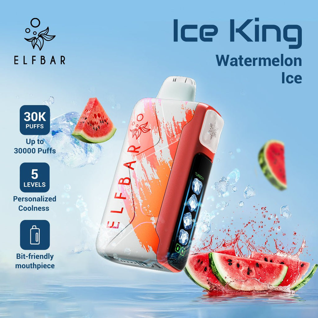 ELFBAR Ice King Disposable Vape 30000 Puffs Watermelon Ice