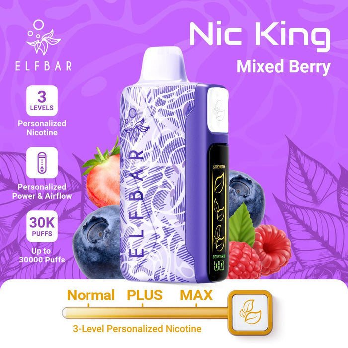 ELFBAR Nic King Disposable Vape Mixed Berry ELFBAR Nic King Disposable Vape Mixed Berry