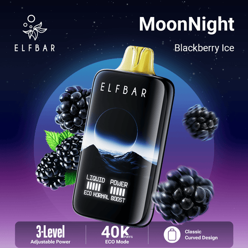 ELFBAR MoonNight 40K Disposable Vape Blueberry Ice 1Pack (10 PCs)