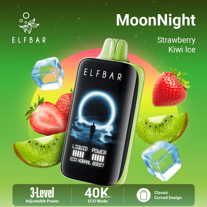 ELFBAR MoonNight 40K Disposable Vape Strawberry Kiwi Ice 1Pack (10 PCs)