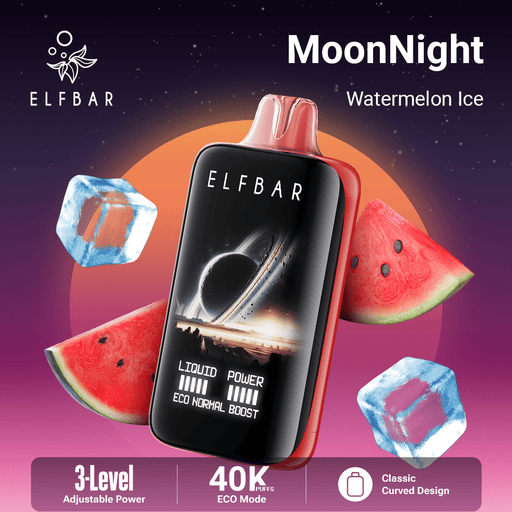 ELFBAR MoonNight 40K Disposable Vape Watermelon Ice 1Pack (10 PCs)