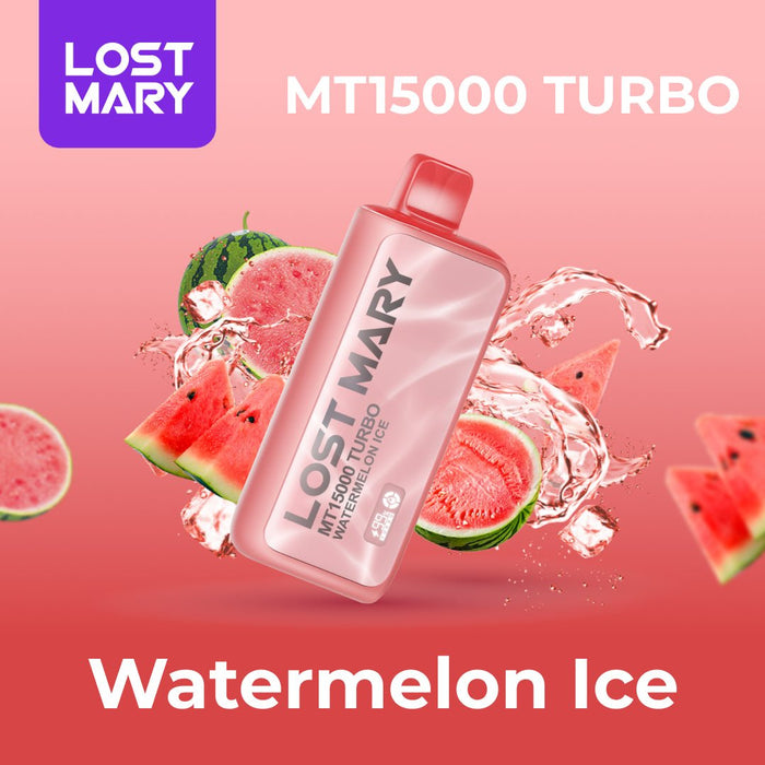 LOST MARY MT15000 Turbo 15K Disposable Vape Watermelon Ice 1Pack (10 PCs)